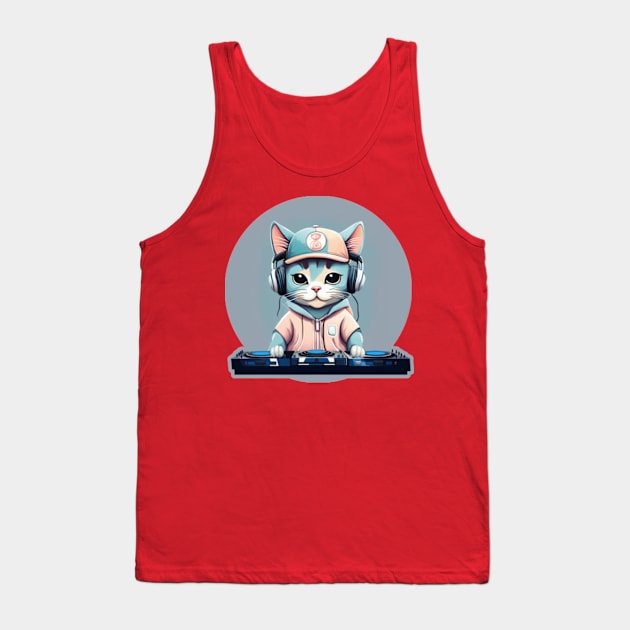 DJ Kitty Kat Tank Top by Gamers Gear